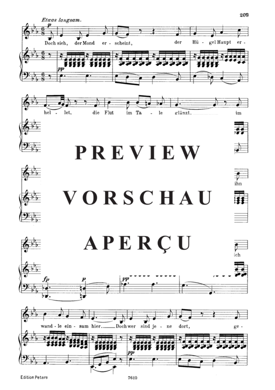 Product gallery: Page 4 of 6 Kolma's Klage D.217, , Low Voice and Piano