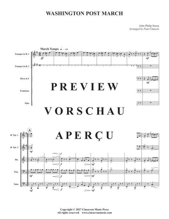 gallery: Washington Post March , , (Blechbläserquintett)