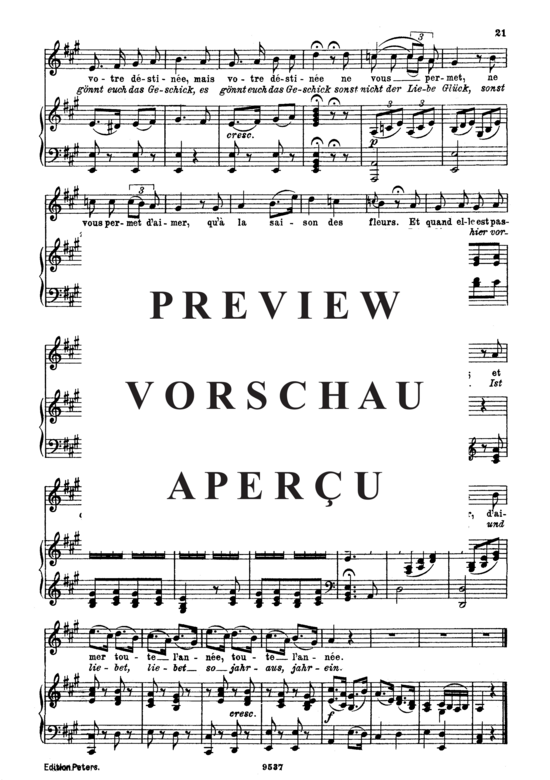 gallery: Oiseaux, si tous les ans K.307 , , (Gesang mittel + Klavier)