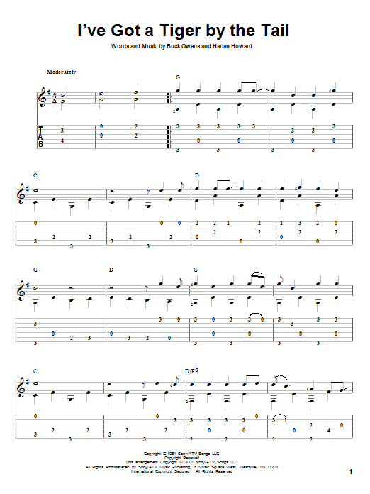 Produktgalerie: Seite 1 von 1 I've Got A Tiger By The Tail, Buck Owens, Gitarre