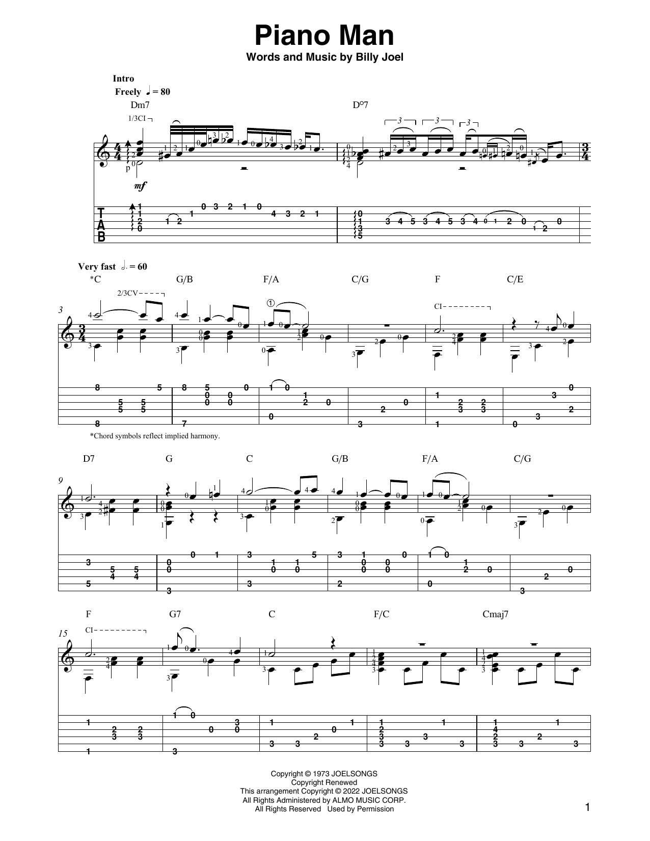 Produktbild zu: Piano Man (arr. Ben Pila)