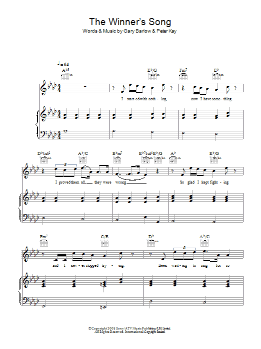 Produktbild zu: The Winner's Song