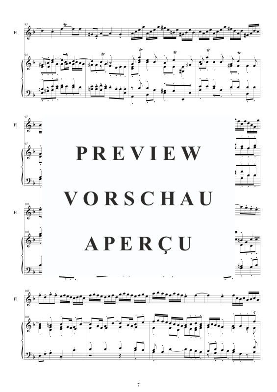 Produktgalerie: Seite 8 von 11 Flute Concerto No.2 in F-Dur Op.5, , Querflöte Solo und Klavier/Cembalo