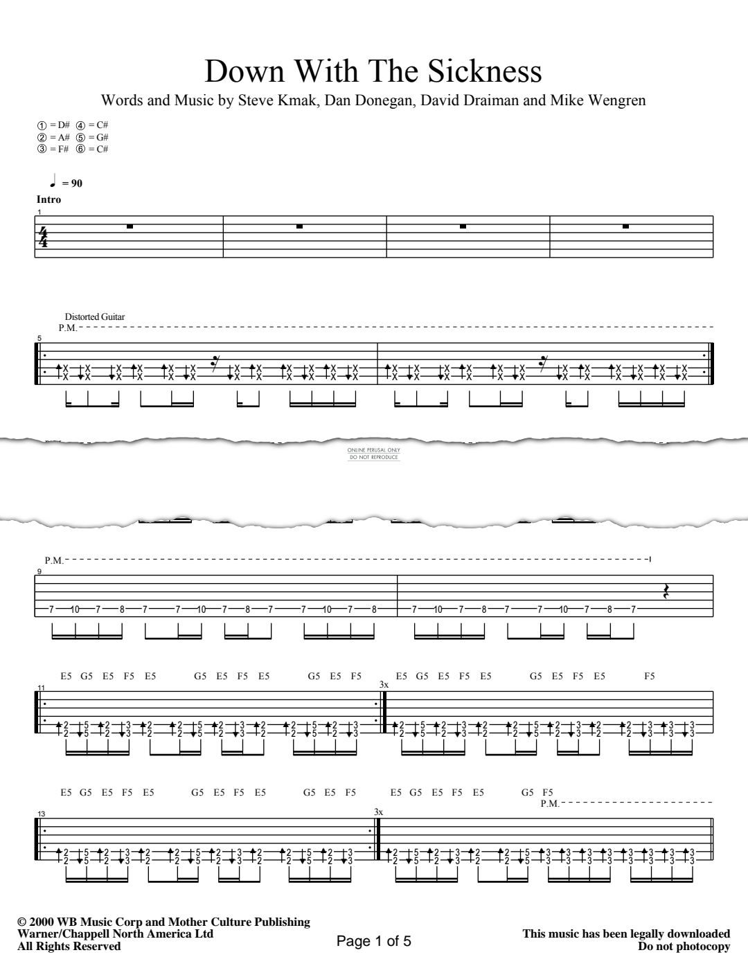 Product gallery: Page 1 of 1 Down With The Sickness, Disturbed