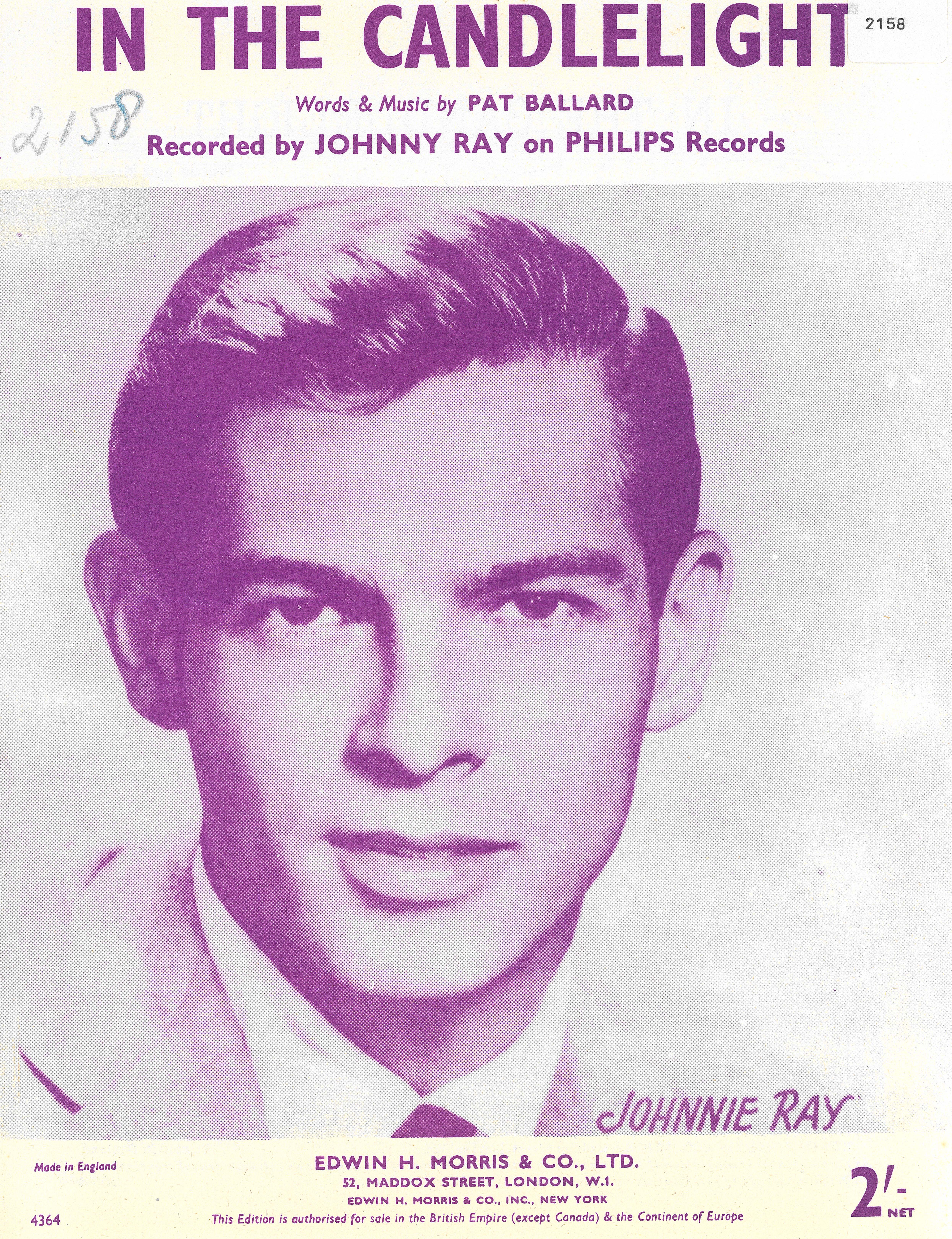cover: In The Candlelight, Johnny Ray