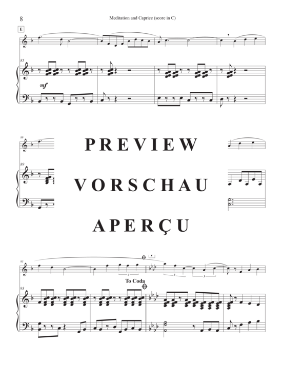 Produktgalerie: Seite 13 von 21 Meditation and Caprice , , (Trompete und Klavier)