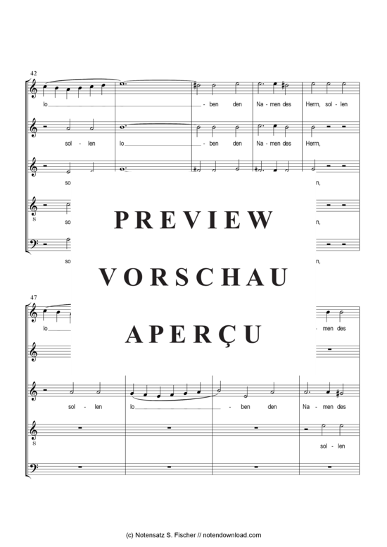 Product gallery: Page 6 of 21 Lobet den Herrn auf Erden, ihr Menschenkinder , , (mixed choir)