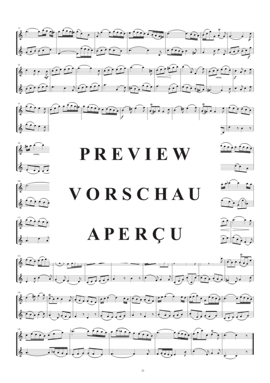 Product gallery: Page 3 of 3 Arie aus der Kantate Nr.129 für zwei Oboen, , 