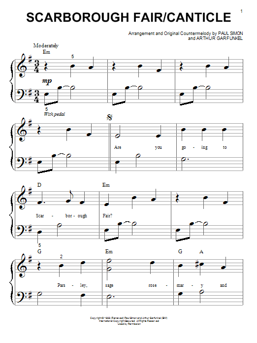 Product picture to: Scarborough Fair/Canticle
