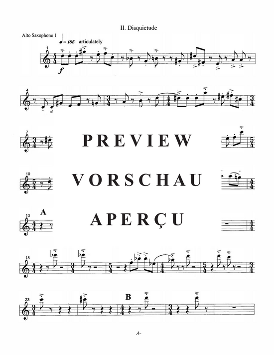 Product gallery: Page 20 of 21 Dream Visions , , (Saxophonquartett SATB)