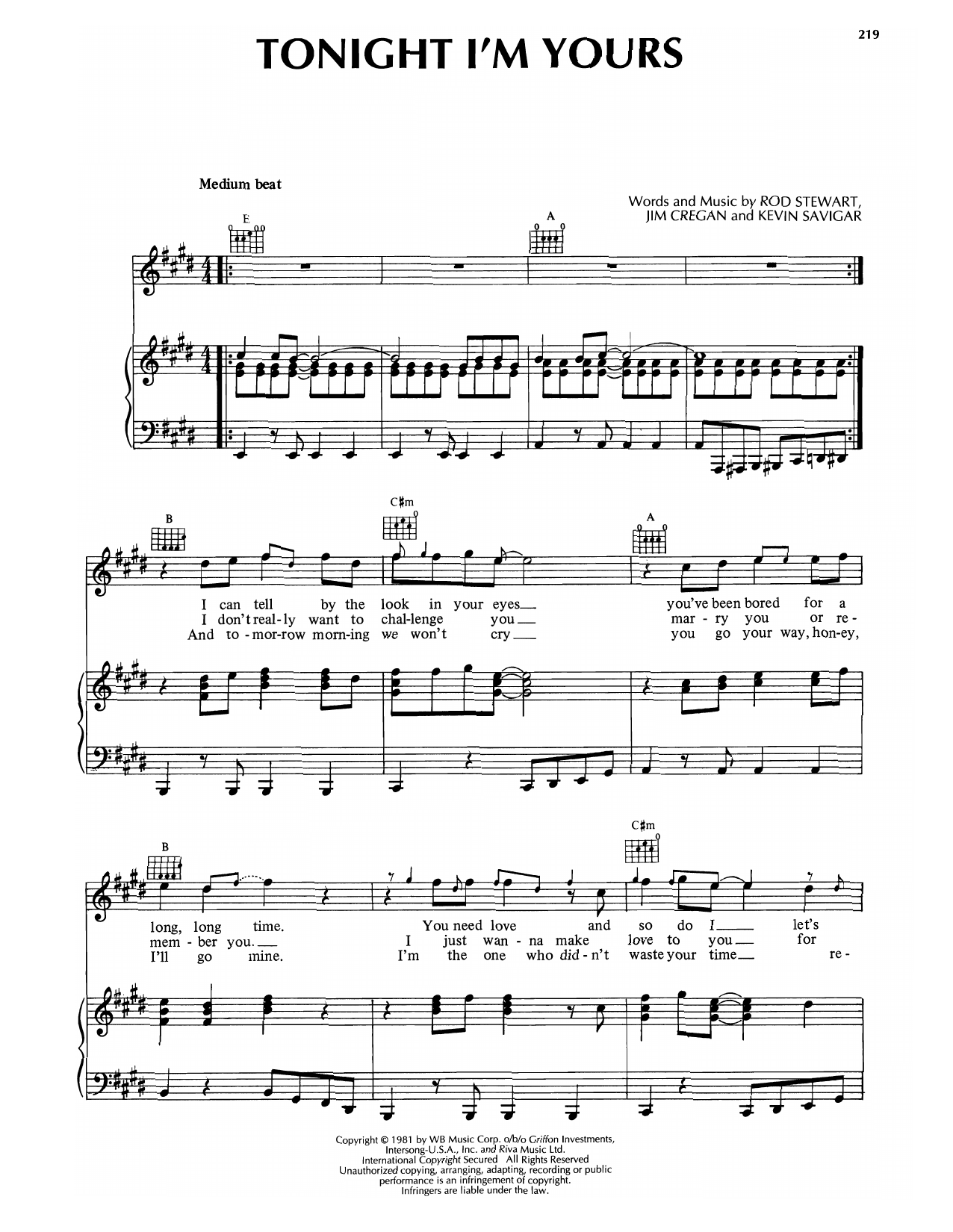 Produktbild zu: Tonight I'm Yours (Don't Hurt Me)