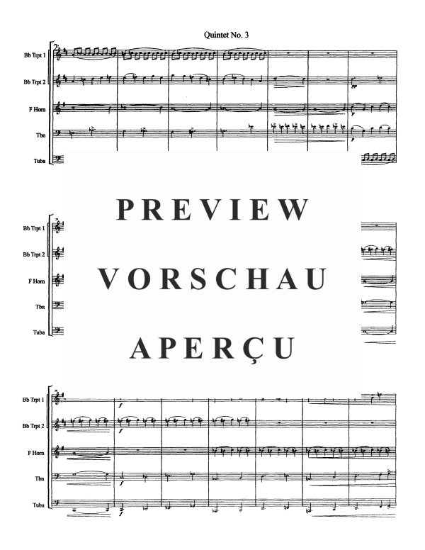 Produktgalerie: Seite 4 von 11 Quintet No. 3, , Blechbläserquintett