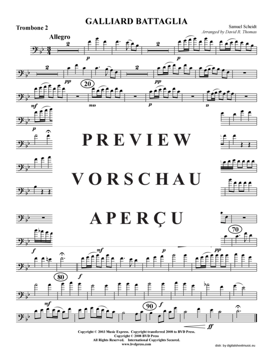 Product gallery: Page 5 of 7 Galliard Battaglia , , (Trombone Quartet)