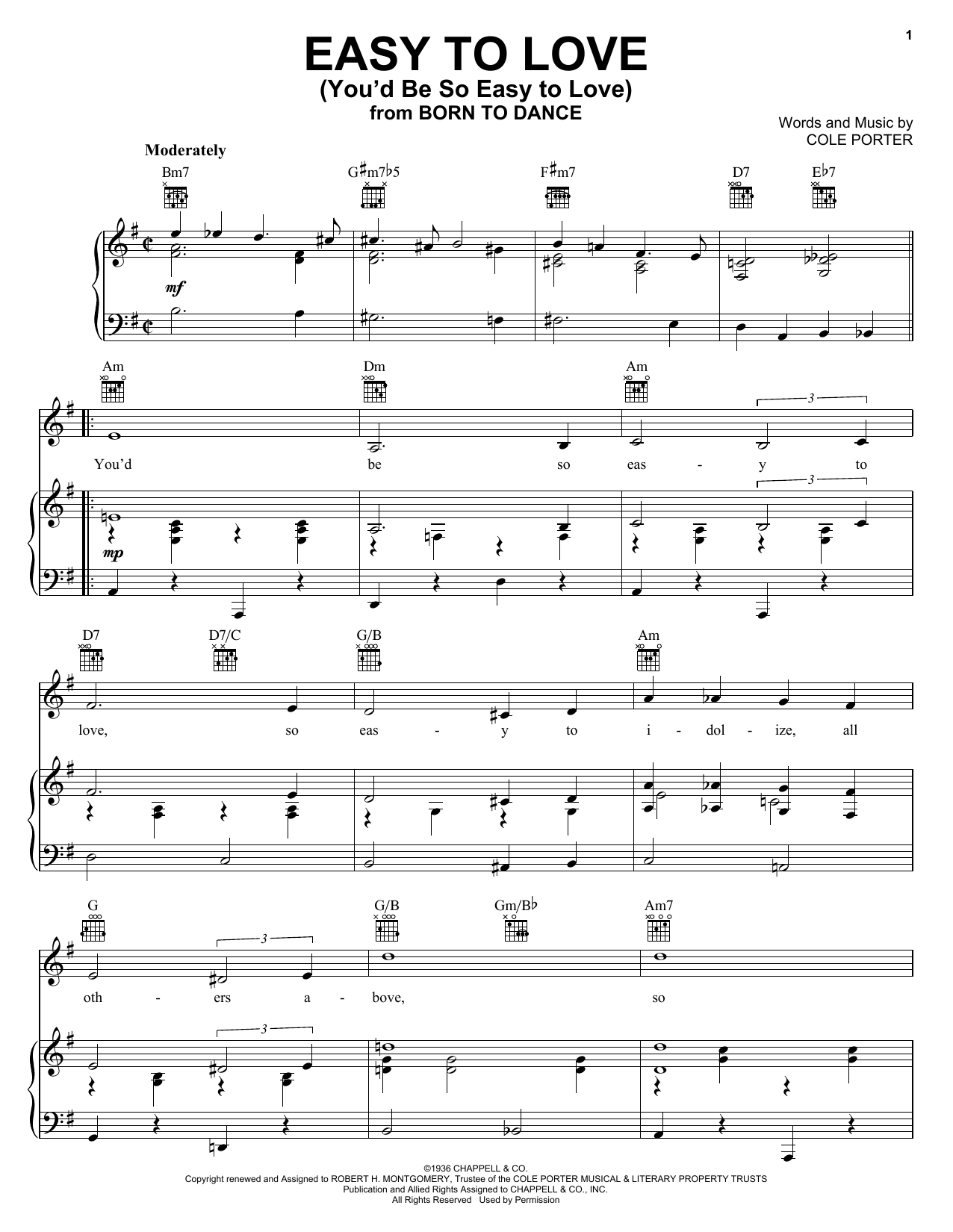 Produktbild zu: Easy To Love (You'd Be So Easy To Love)