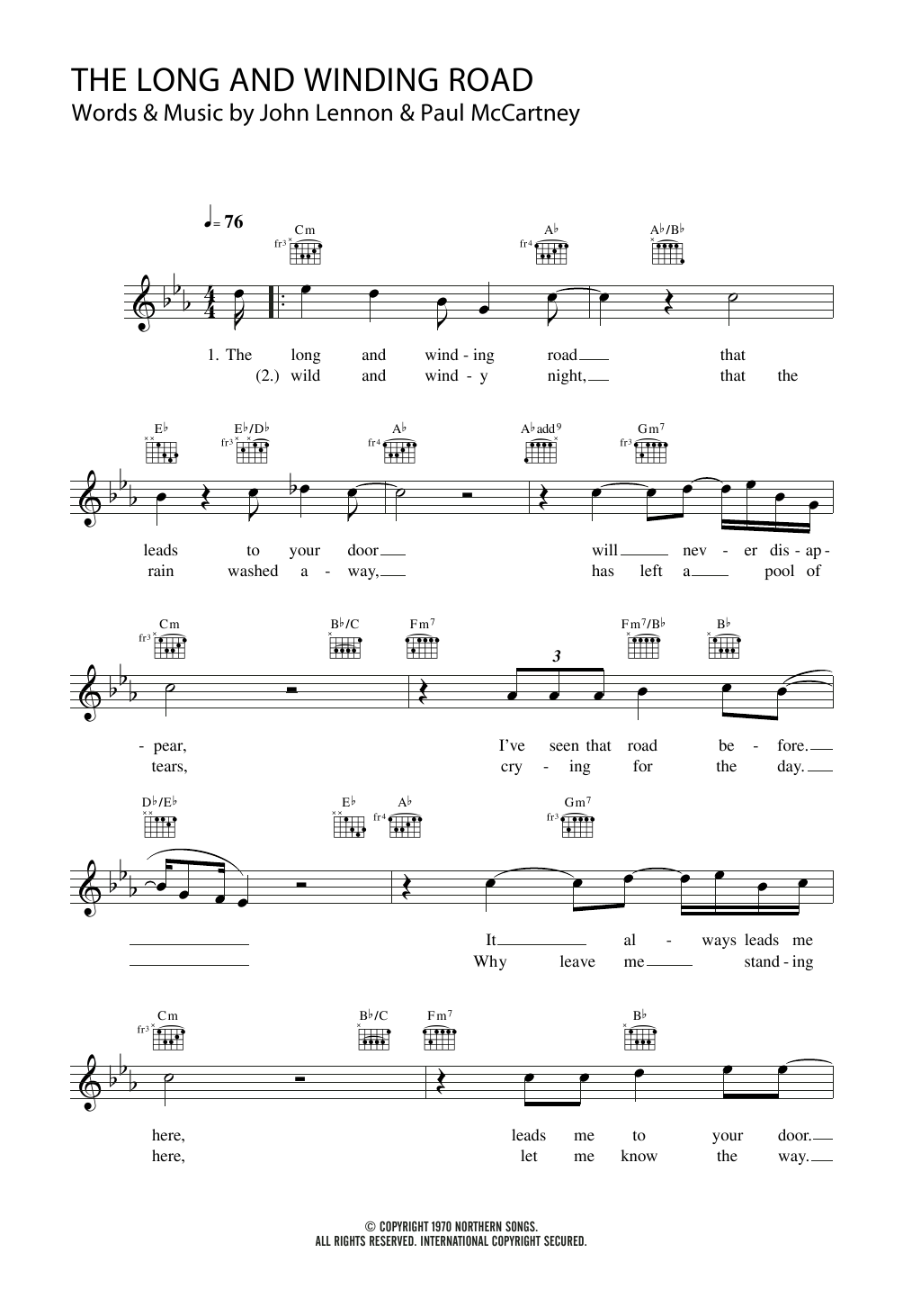 Produktbild zu: The Long And Winding Road