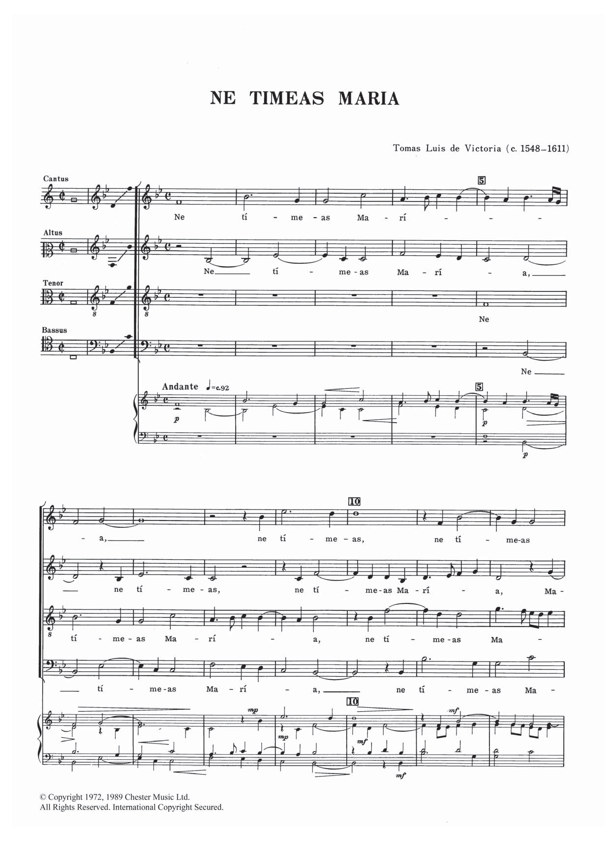 Produktbild zu: Ne Timeas Maria