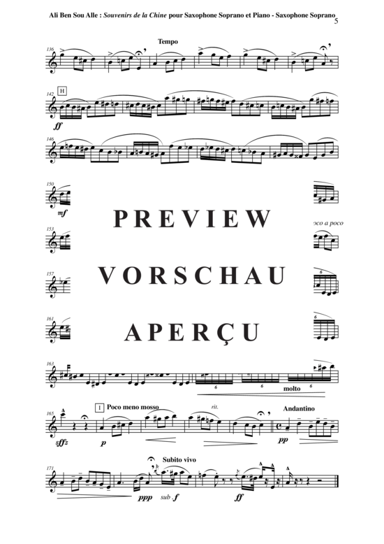 gallery: Souvenirs de la Chine , , (Sopran Saxophon + Klavier)