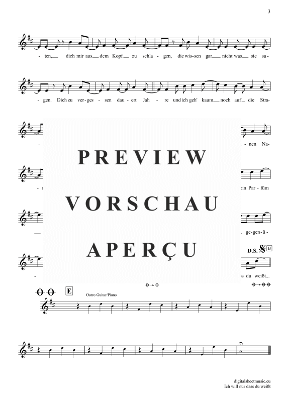 gallery: Ich will nur dass du weißt , SDP, Tawil, Adel, Trompete in B