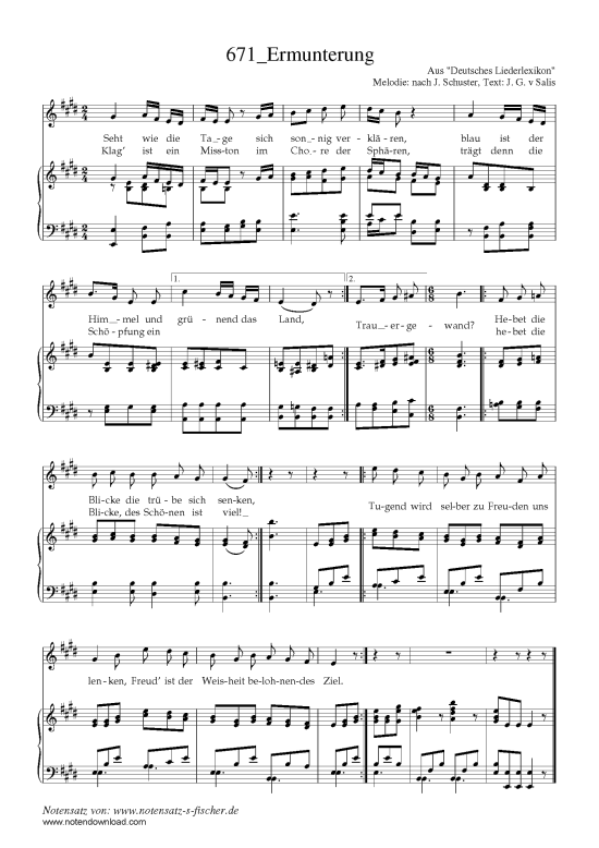 Product picture to: Ermunterung Aus "Deutsches Liederlexikon" A. Härtel (1865)