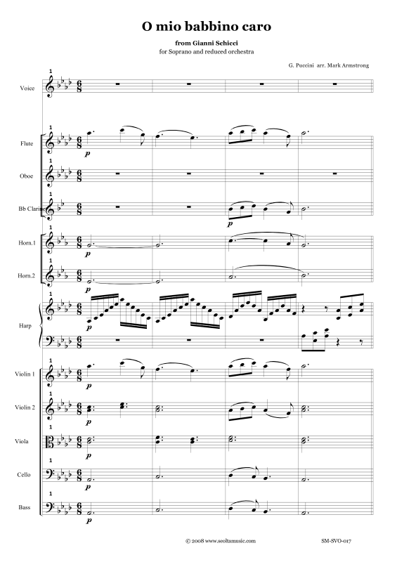Produktbild zu: O mio babbino caroGiacomo Puccini
