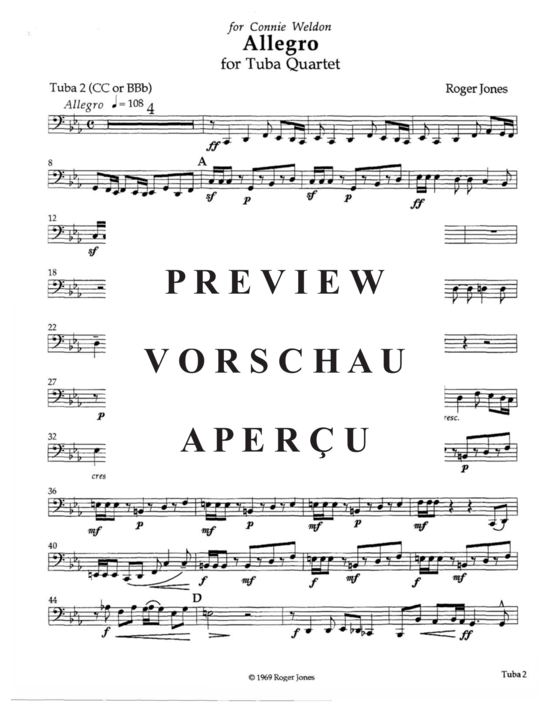 Product gallery: Page 14 of 19 Allegro , , (Tuba Quartet ETTT or TTTT)