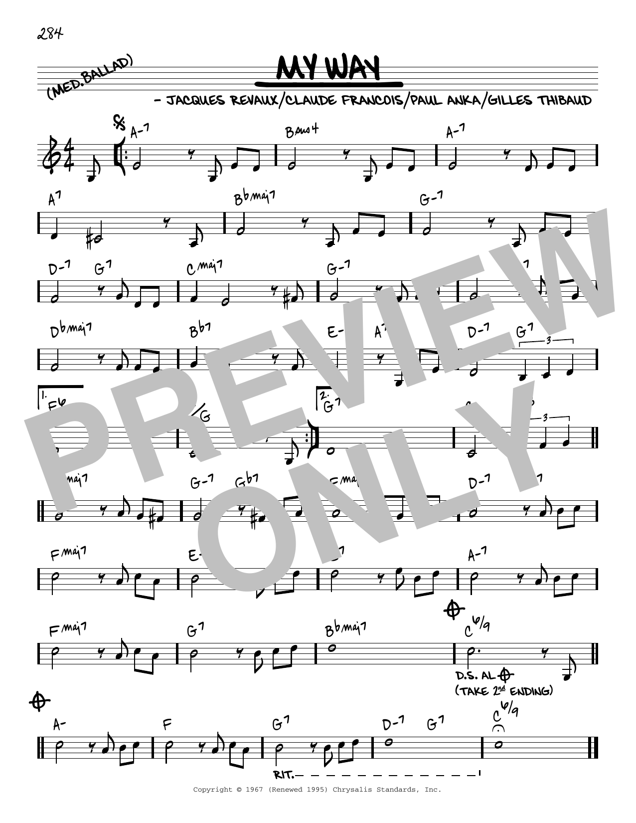 Produktbild zu:  My Way [Reharmonized version] (arr. Jack Grassel) - Frank Sinatra