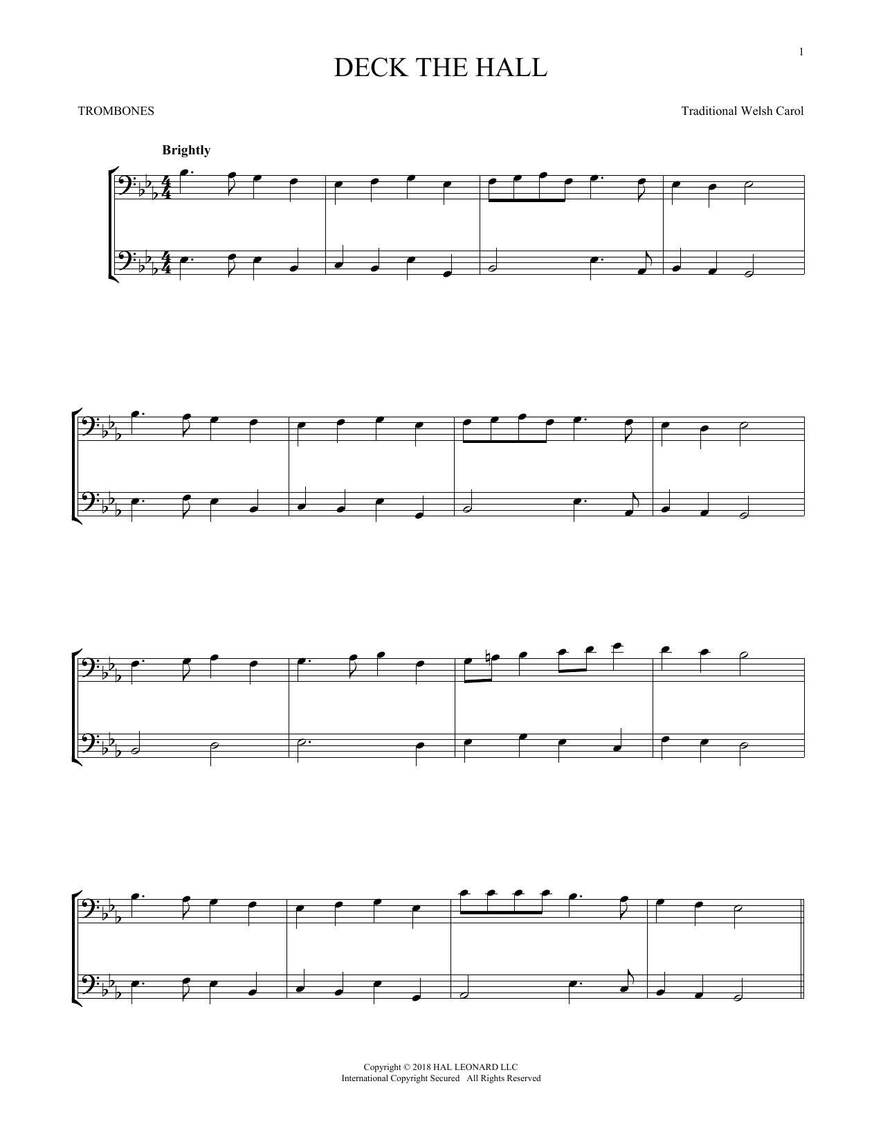 Product gallery: Page 1 of 1 Deck The Hall, Traditional Welsh Carol