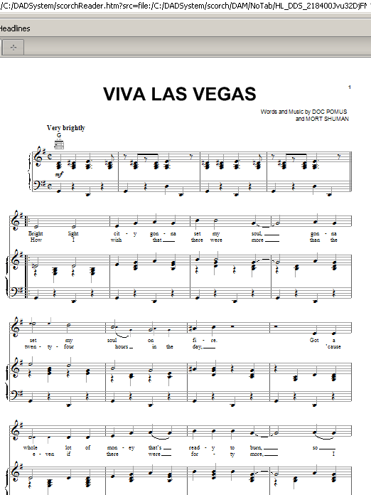 Produktgalerie: Seite 1 von 1 Viva Las Vegas, Elvis Presley, Gesang, Gitarre, Klavier