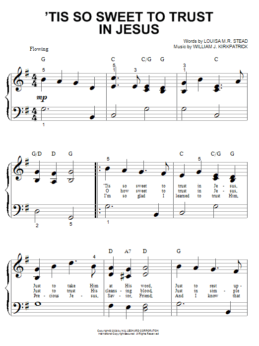 Produktbild zu: 'Tis So Sweet To Trust In Jesus