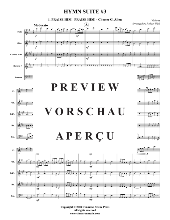 Produktgalerie: Seite 2 von 21 Hymn Suite 4 , , (Holzbläser-Quintett)