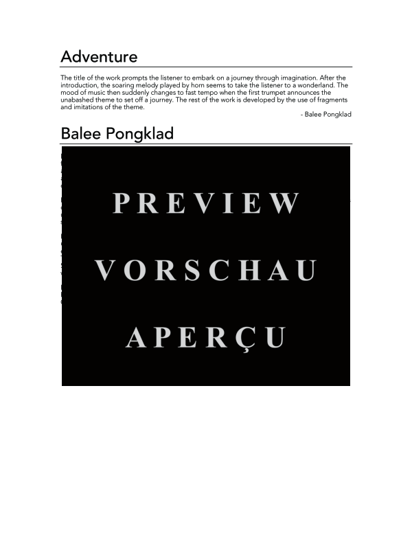 Produktgalerie: Seite 4 von 11 Adventure, , (Blechbläser Quintett)