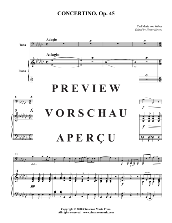 Product gallery: Page 2 of 21 Concertino, Op. 45 , , (tuba + piano)