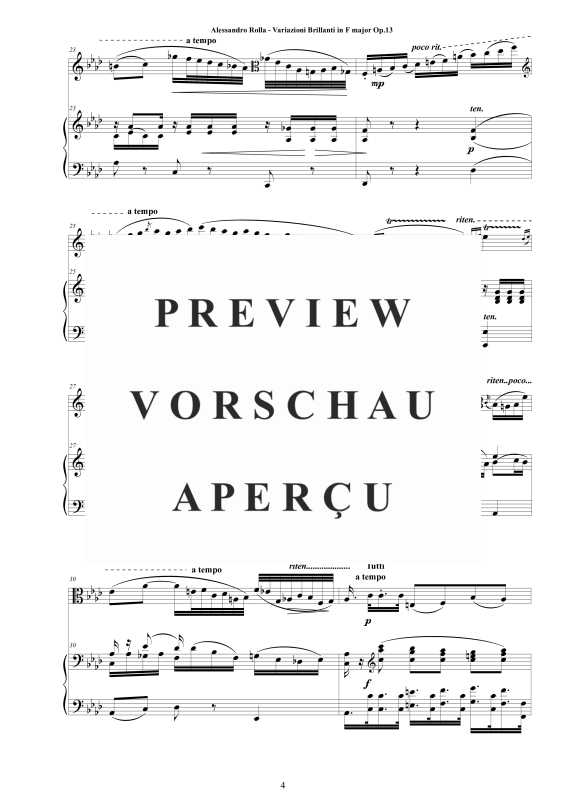 Product gallery: Page 5 of 11 Variazioni Brillanti in F-Dur Op.13, , Viola and Piano