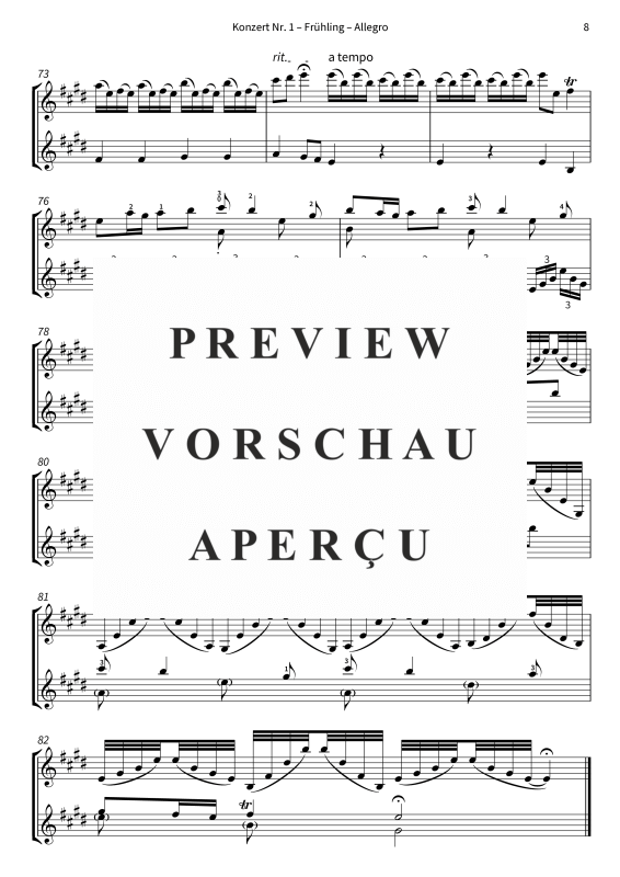 gallery: Die vier Jahreszeiten - arrangiert für zwei Violinen, The Twiolins, (Geige)