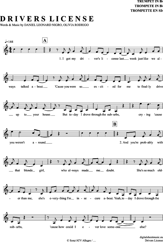 Produktbild zu: Drivers License Olivia Rodrigo