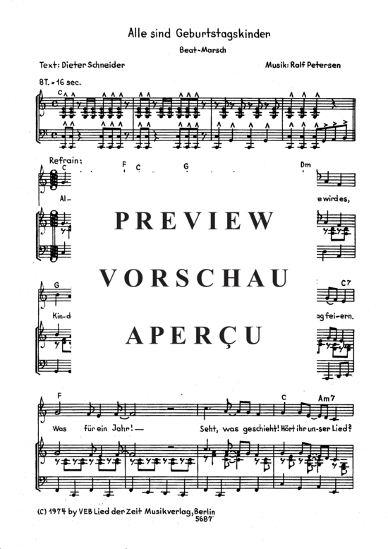 Product gallery: Page 4 of 4 Alle Sind Geburtstagskinder , , Piano and Voice
