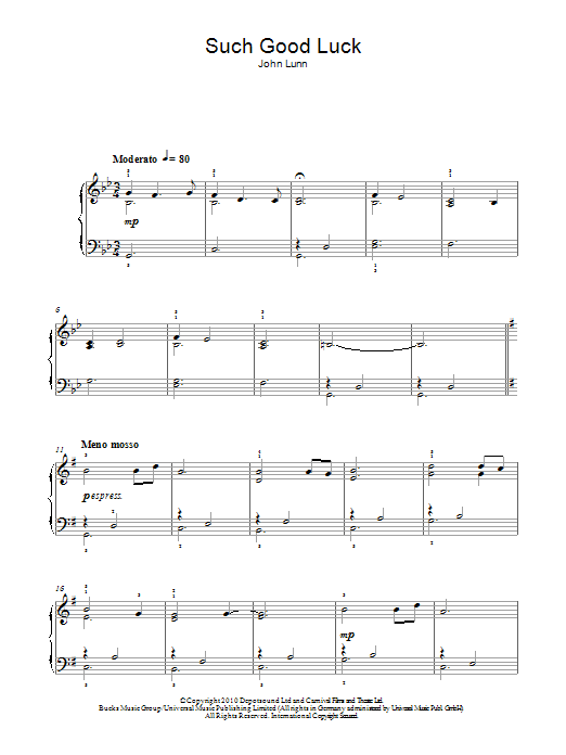 Produktbild zu: Such Good Luck (from Downton Abbey)