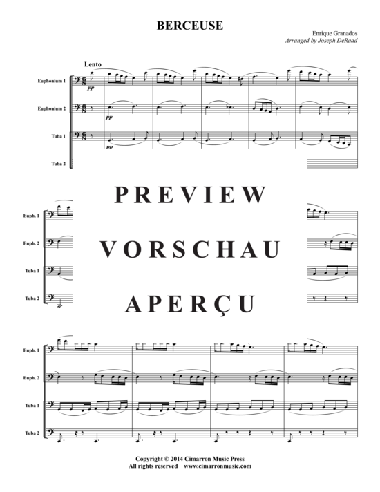 gallery: Berceuse , , (2x Bariton, 2x Tuba)