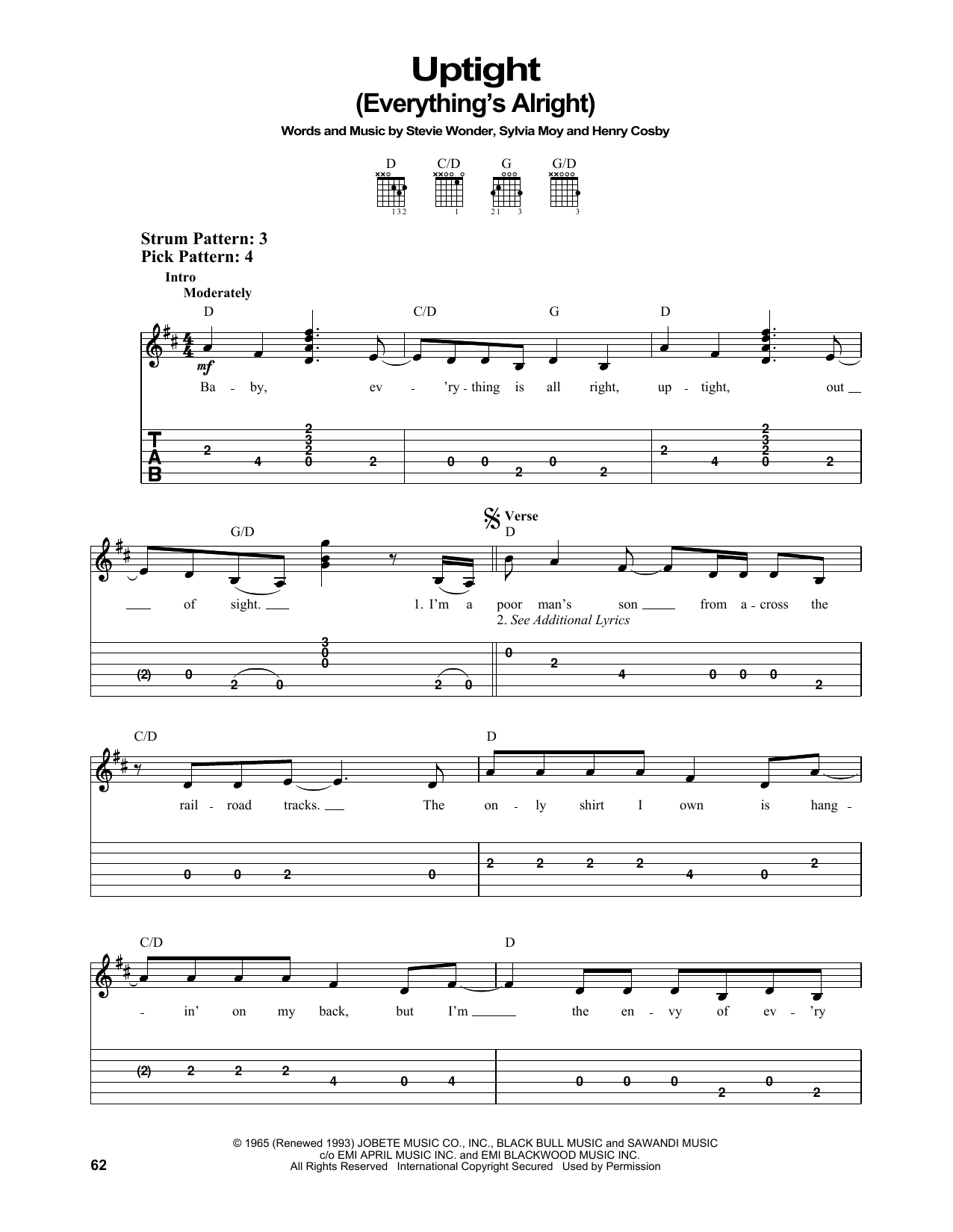 Produktbild zu: Uptight (Everything's Alright)