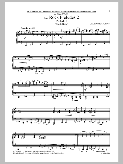 Product gallery: Page 1 of 1 Prelude I (Sturdy Build) (from Rock Preludes 2), Christopher Norton