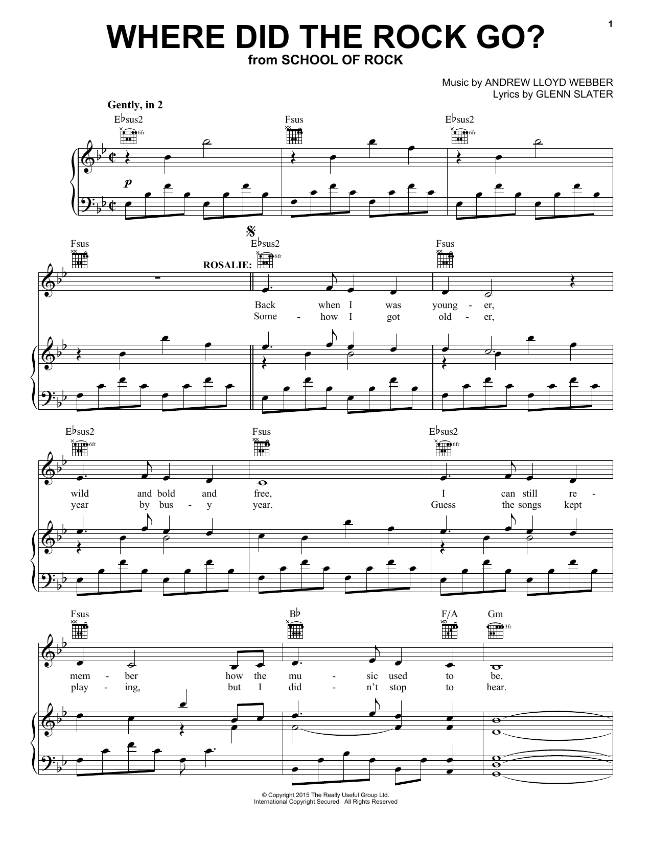 Produktbild zu: Where Did The Rock Go? (from School of Rock: The Musical)