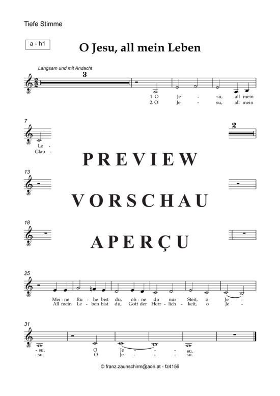 Product gallery: Page 5 of 8 O Jesu, all mein Leben bist du , , Low Voice and Organ