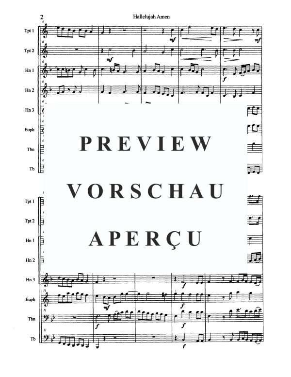 Produktgalerie: Seite 4 von 11 Hallelujah Amen, , Blechbläser Oktett