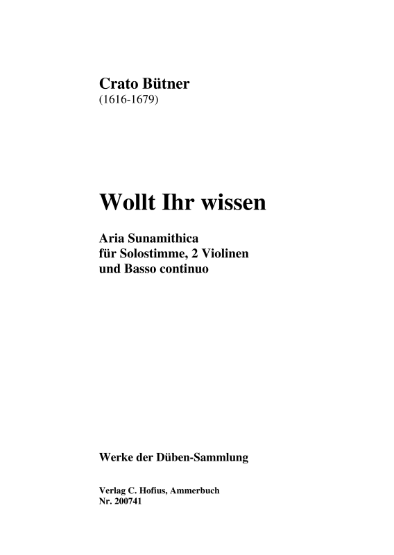 Produktbild zu: Wollt ihr wissen - Aria Sunamithica