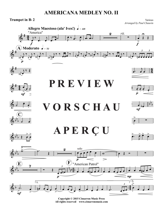 Produktgalerie: Seite 11 von 18 Americana Medley II , , (Blechbläserquintett)