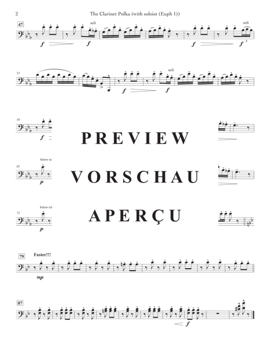 Product gallery: Page 12 of 21 Clarinet Polka, The , , (Tuba Quartet EETT + Euphonium Solo)