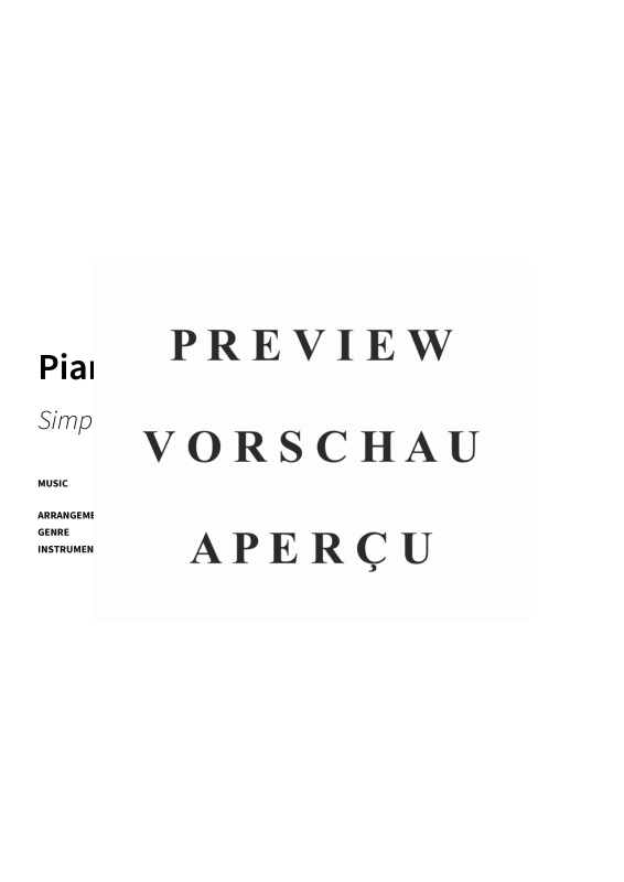 Produktgalerie: Seite 3 von 11 Piano Coffee Break - Simplified feel-good pieces for short breaks, , Klavier Solo