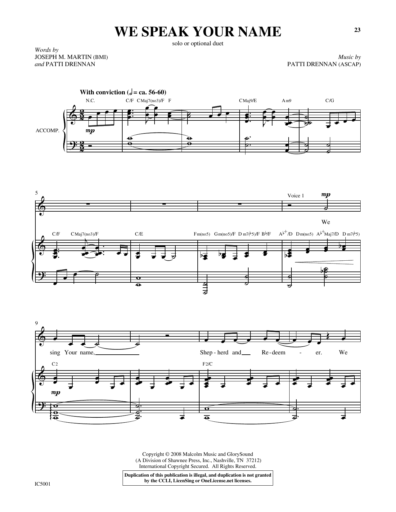 Produktgalerie: Seite 1 von 1 We Speak Your Name, Patti Drennan, Gesang, Klavier