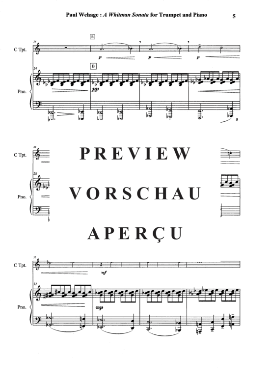 Produktgalerie: Seite 6 von 21 A Whitman Sonata , , (Trompete in B oder C + Klavier)