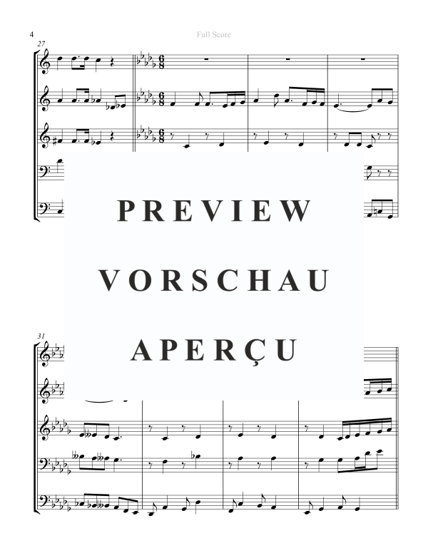 Produktgalerie: Seite 6 von 11 I Will Sing of the Mercies, , Blechbläser Quintett